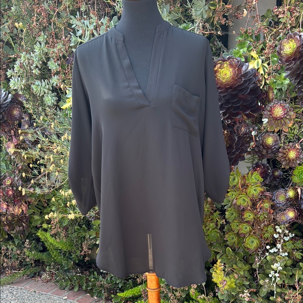 Lush Black Blouse